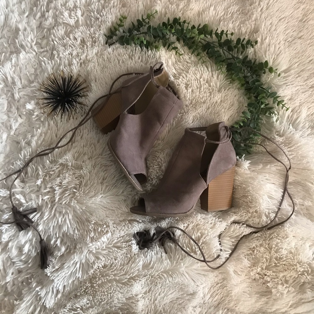 Lulu Peep Toe Booties